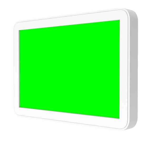 Tablet pc con chiave cromatica schermo verde