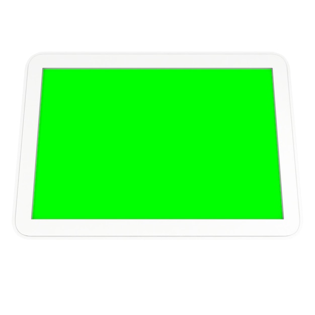 Tablet pc con chiave cromatica schermo verde