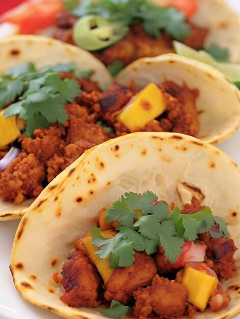 Tacos Al Pastor Immagine di cibo messicano