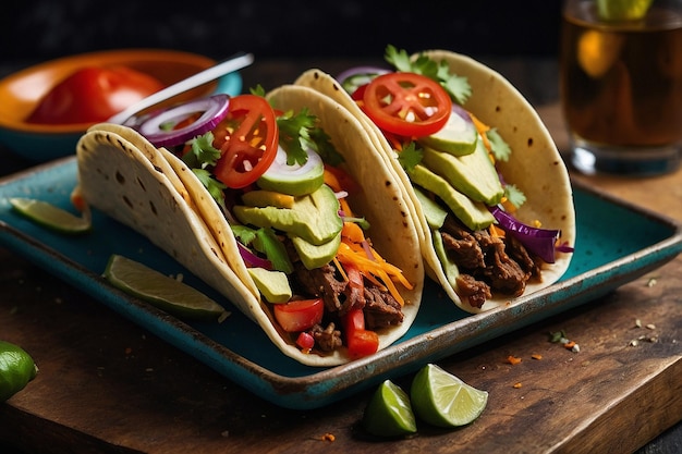 Tacos con verdure in salamoia piccante