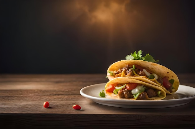 Tacos messicani con manzo in salsa di pomodoro e