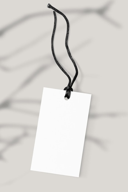 Tag abbigliamento png mockup design trasparente