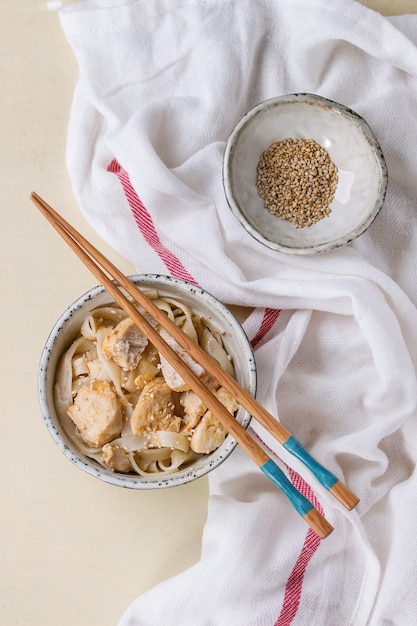 Tagliatelle all&#39; Udon con gamberetti