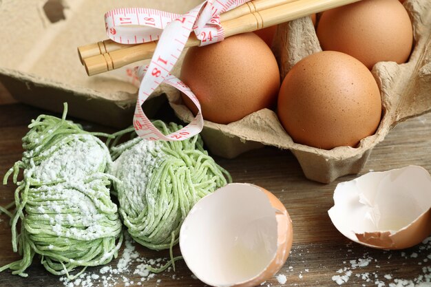 tagliatelle all&#39;uovo di giada verde