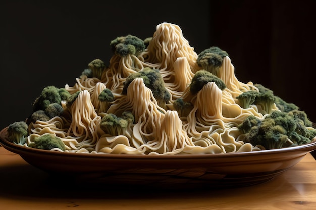 Tagliatelle che sembrano un paesaggio