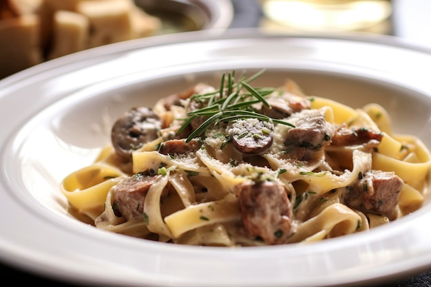 Tagliatelle con salsiccia e porcini Pasta con salsiccia e porcini estivi