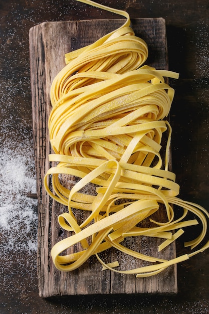 Tagliatelle di pasta fatta in casa