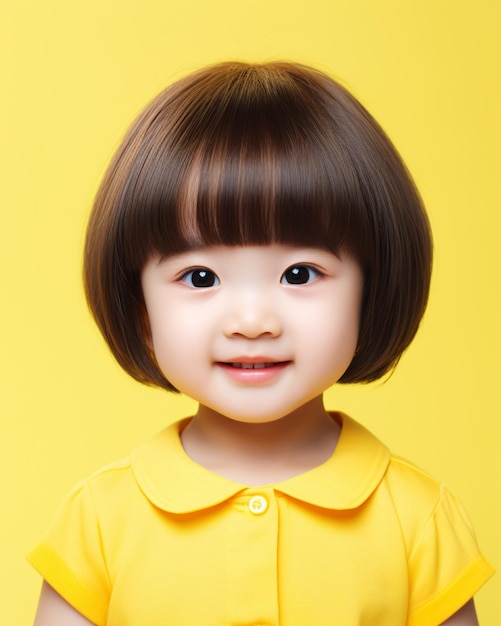 Taglio di capelli carino per bambina coreana