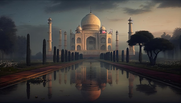 Taj Mahal nel paese di Agra