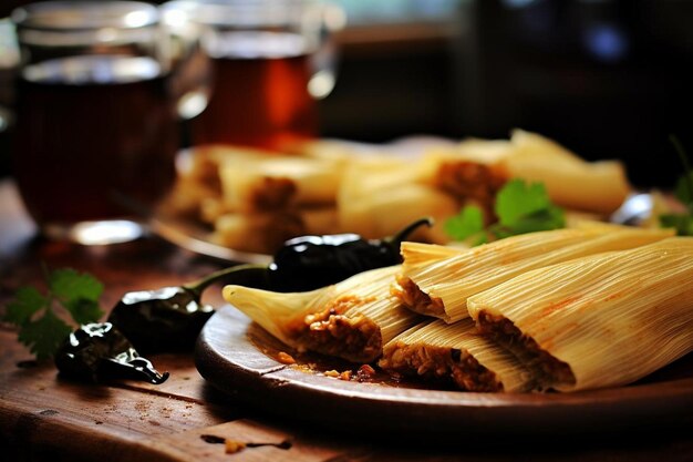 Tamales al pepe Serrano piccante