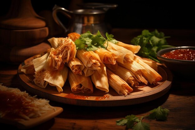 Tamales di pollo frullato