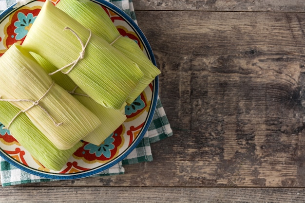 Tamales messicani di mais e pollo