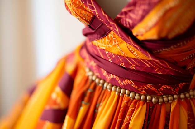 Tangerine Elegance che celebra l'eredità africana in una tavolozza di nozze