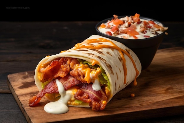 Tango BBQ Bacon Ranch Wrap Platter