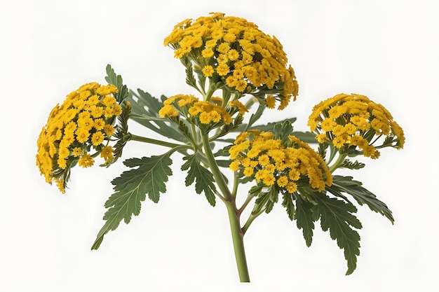 Tansy fiore png isolato su sfondo trasparente