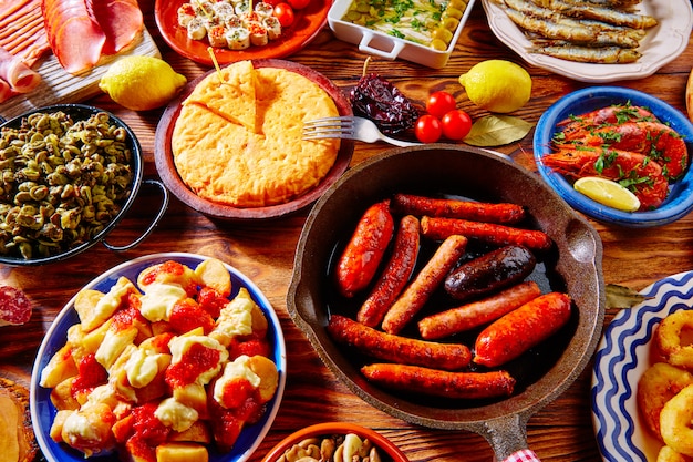 Tapas dalla Spagna mix dei più popolari