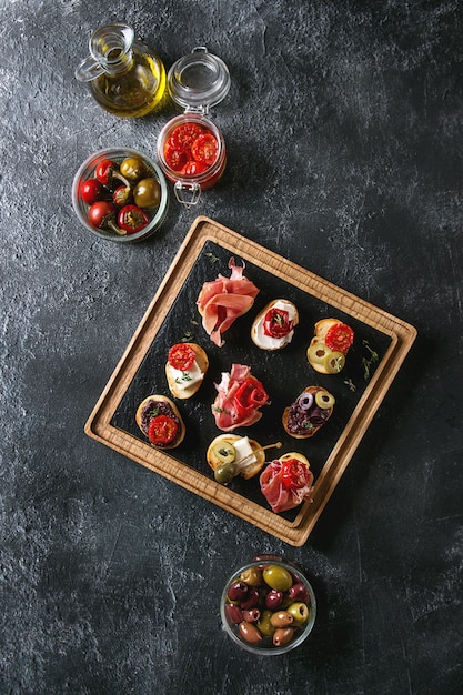 Tapas o bruschetta