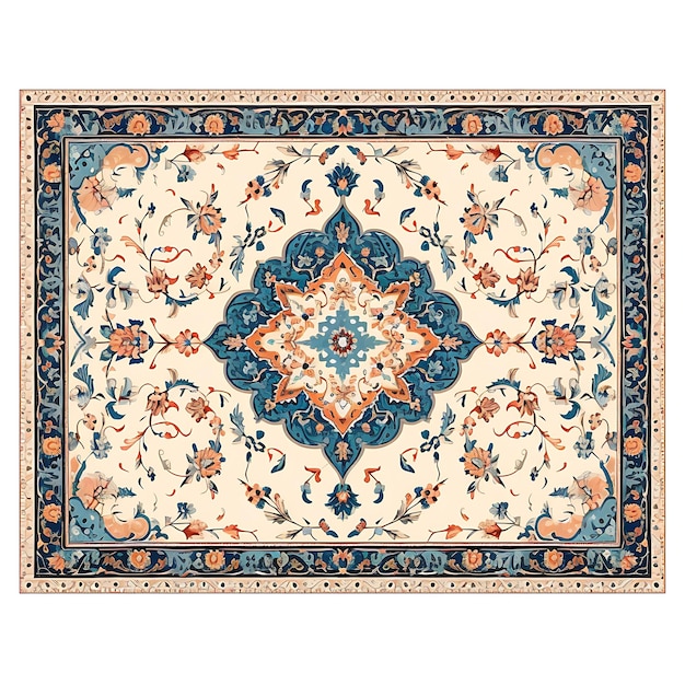 Tappeto persiano Kashan con motivo a medaglione floreale, linee curve, motivi in broccato, cornice artistica decorativa