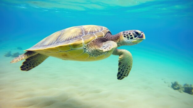 tartaruga marina di vita sottomarina