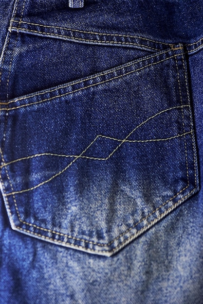 Tasca dei jeans blu