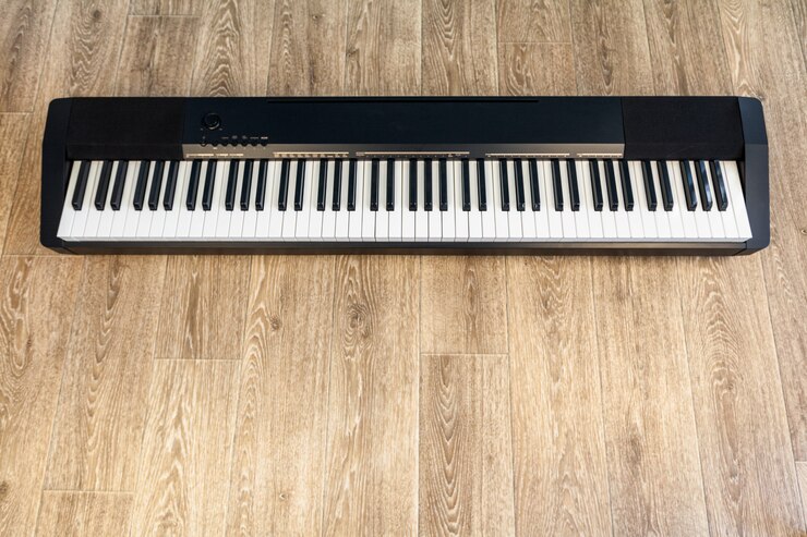 Foto tastiera per pianoforte e pianoforte