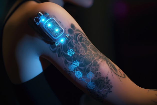 Tatuaggi elettronici utilizzati per scopi medici IA generativa