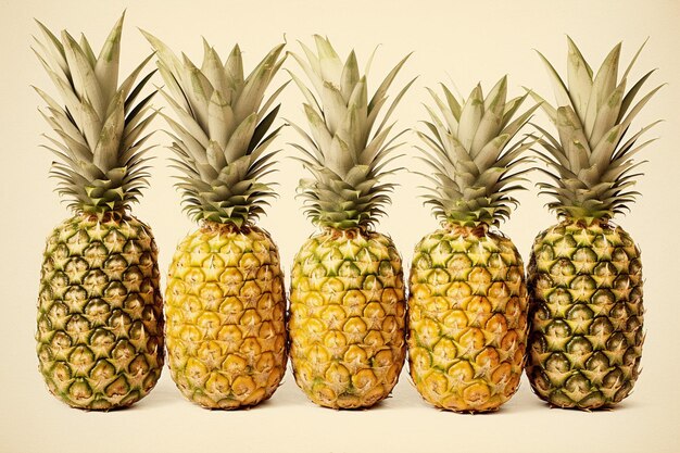 Tatuaggi o body art a tema ananas