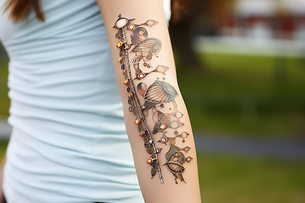tatuaggio sul braccio sinistro