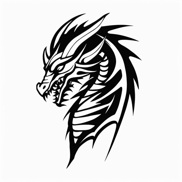 Tatuaggio tribale del drago