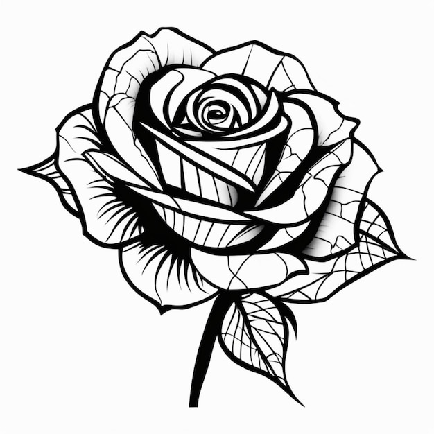 Tatuaggio tribale della rosa