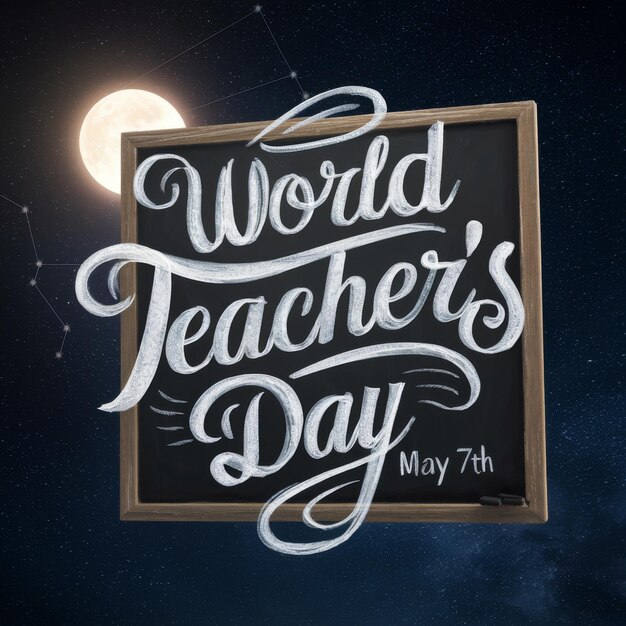 Tavola con la Giornata Mondiale degli Insegnanti