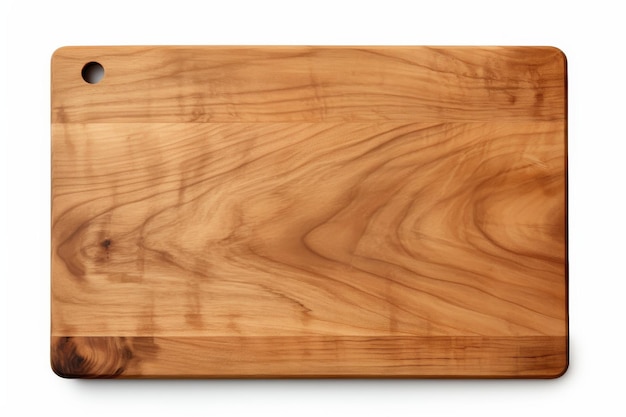 Tavola da taglio in legno su sfondo bianco su una superficie bianca o trasparente PNG sfondo trasparente