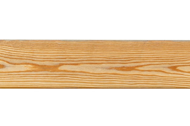 Tavola di legno isolata su uno sfondo bianco. Foto di alta qualità