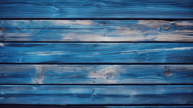 Tavole di legno blu con la parola blu sul fondo