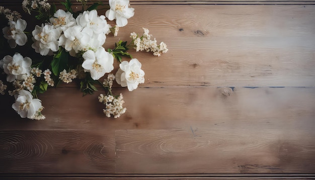 tavolo antico bianco sabbia con fiori bianchi adagiati su di esso