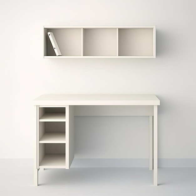 tavolo con cassetti mobili interni moderni scandinavi minimalismo legno luce foto in studio