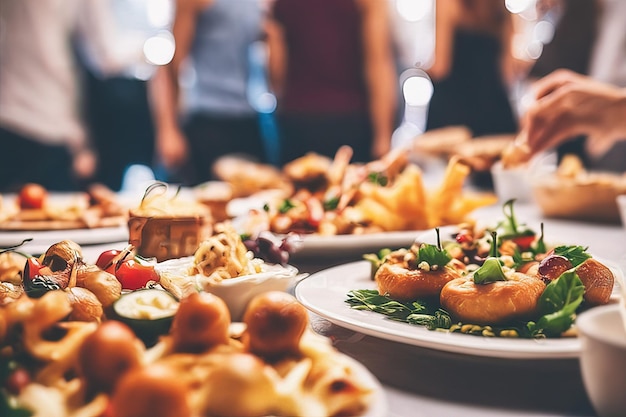 tavolo con cibo e bevandetavolo con cibo e bevandepersone a tavola