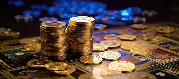 tavolo da casinò in stile unico e criptopunk