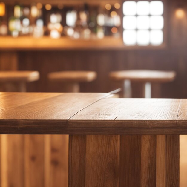 tavolo di legno vuoto