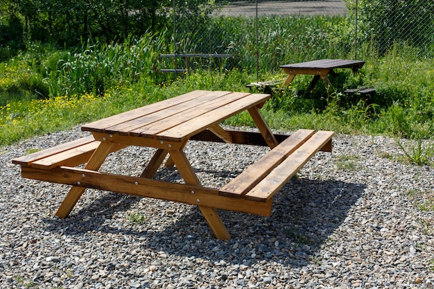 Tavolo e panche per picnic