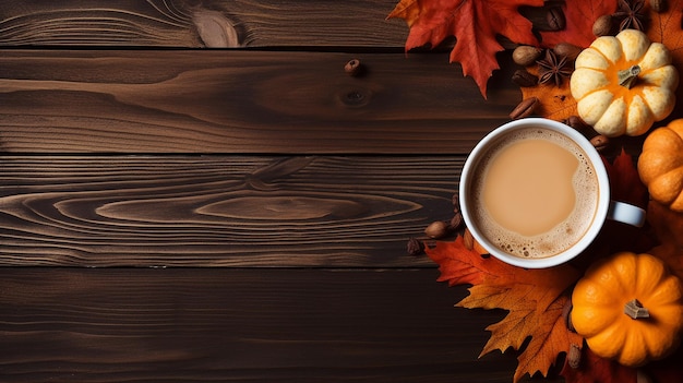 Tazza da caffè autunnale