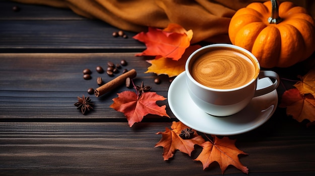 Tazza da caffè autunnale