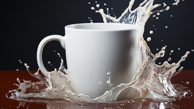 Tazza da caffè con un liquido