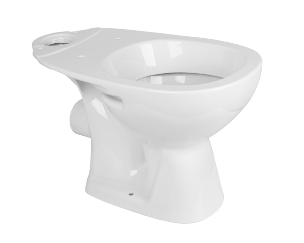 Tazza della toilette isolata