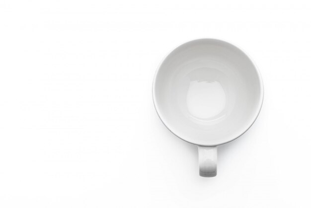 tazza di caffè bianco vuota