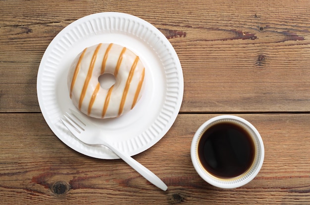 Tazza di caffè con ciambella