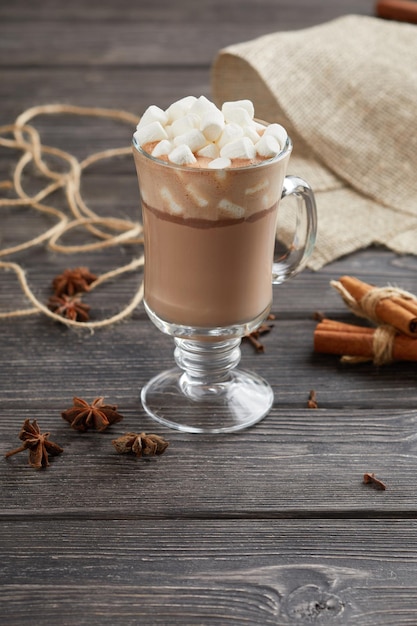 Tazza di caffè con cioccolato