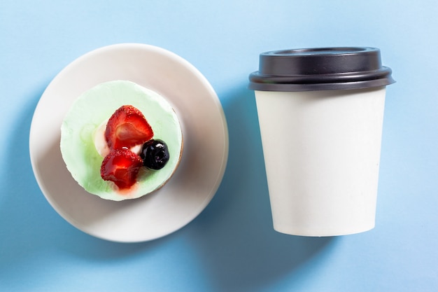 Tazza Di Caffè Con Torta