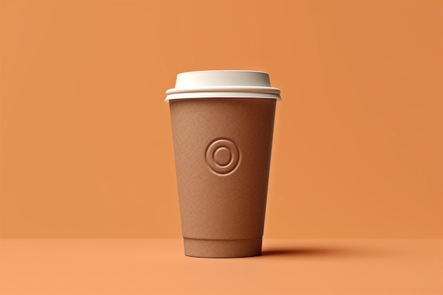 tazza di caffè da asporto mockup vuoto