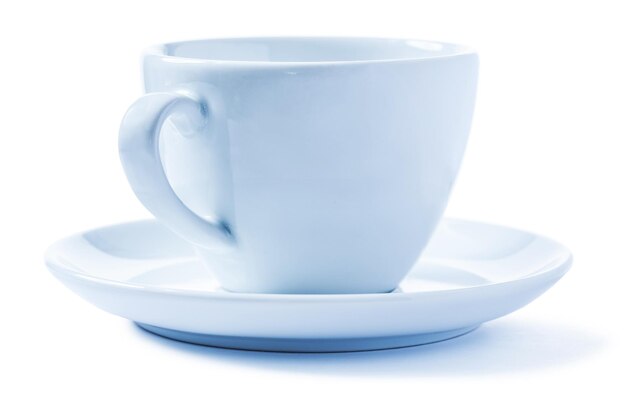 Tazza di caffè isolata su bianco